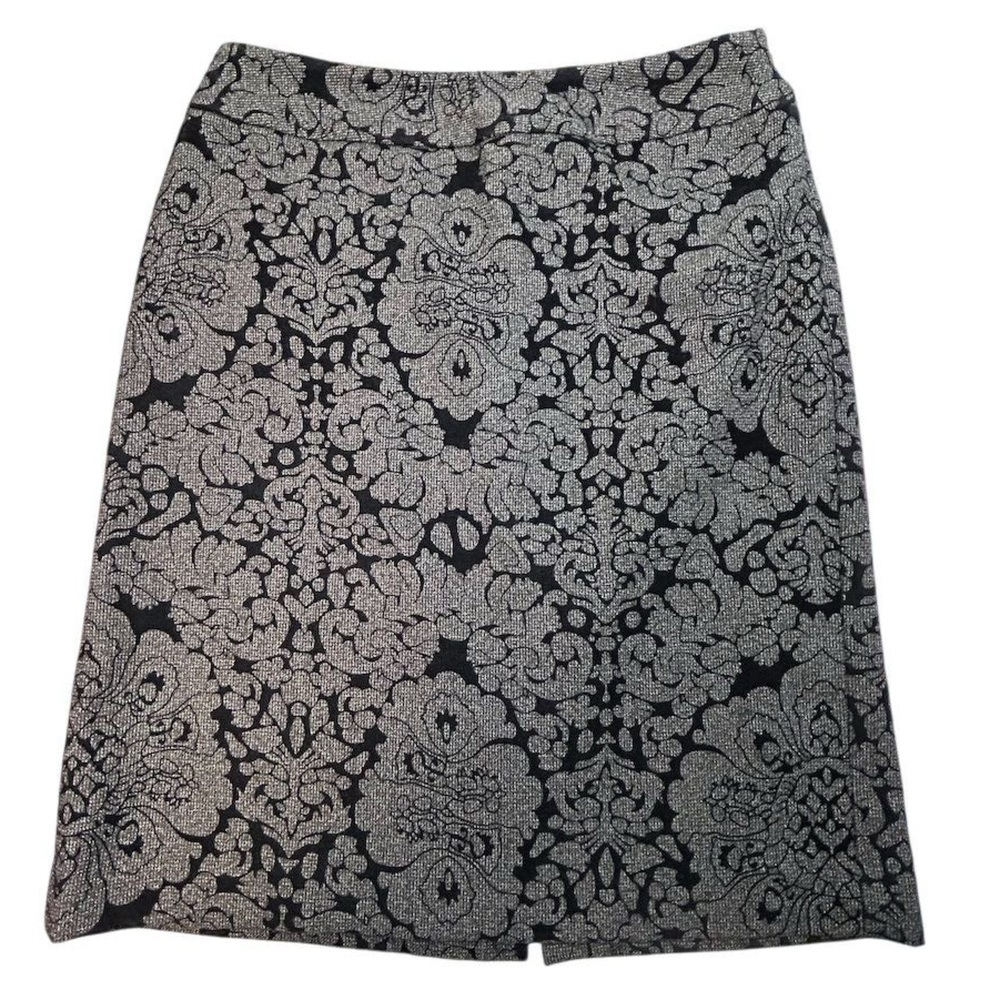 Evan-Picone Women's Black and‎ Tan Knee Length Pencil Skirt Size 6 Business